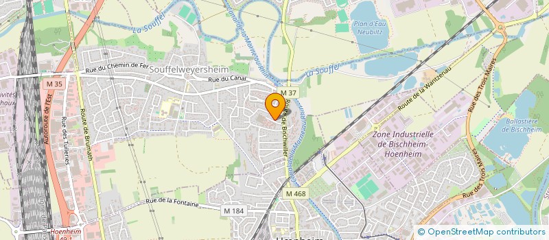 localisation de l'entreprise PARC DU BONHOMME BOUTON  SOUFFELWEYERSHEIM