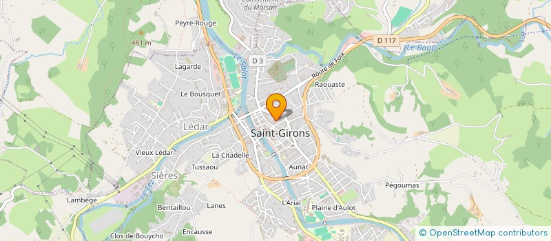 localisation de l'entreprise PARC DU BOURROU à SAINT-GIRONS