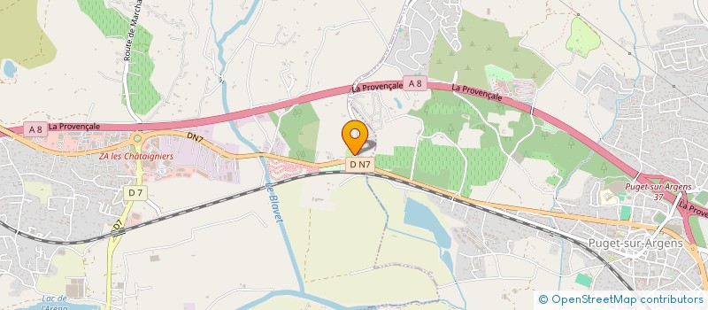 localisation de l'entreprise PARC ET LOGES  ROQUEBRUNE-SUR-ARGENS