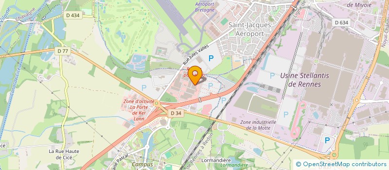 localisation de l'entreprise PARC EXPO RENNES à BRUZ