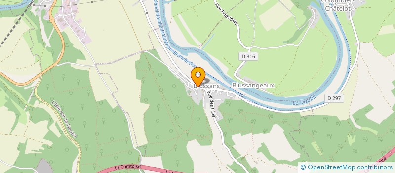 localisation de l'entreprise PARC IMMOBILIER  BLUSSANS