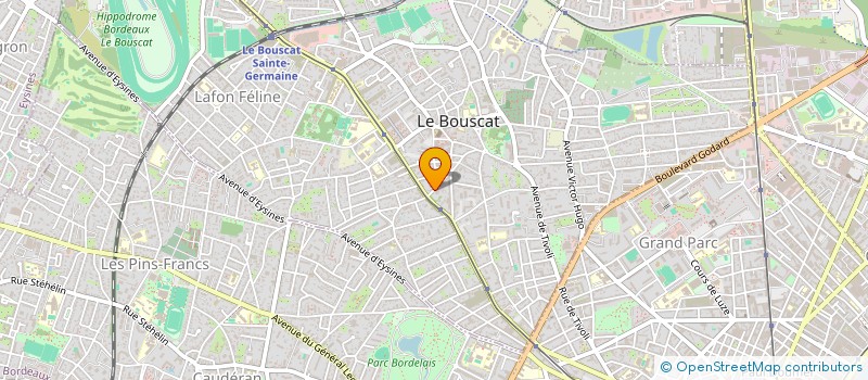 localisation de l'entreprise PARC'INN à LE BOUSCAT
