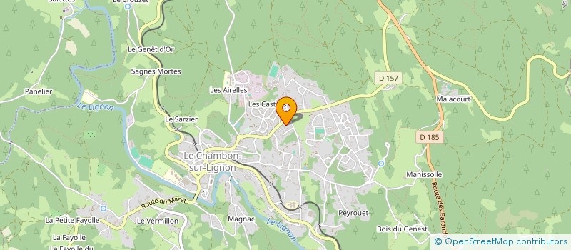 localisation de l'entreprise PARC INTERNATIONAL CEVENOL SOCIETE PAR ACTIONS SIMPLIFIEE. EN ABREGE PIC S.A.S.  LE CHAMBON-SUR-LIGNON