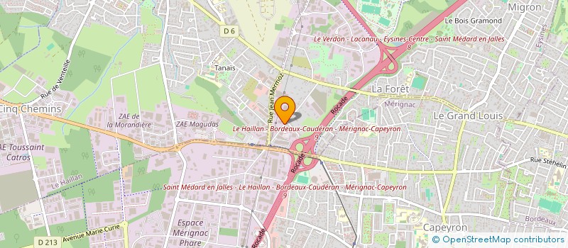 localisation de l'entreprise PARC INVEST  EYSINES