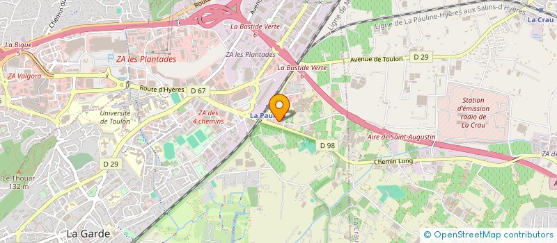 localisation de l'entreprise PARC KIDS  LA GARDE