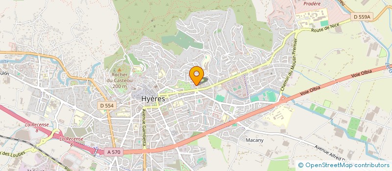 localisation de l'entreprise PARC LAMARTINE à HYERES