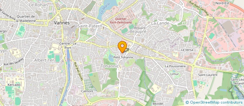 localisation de l'entreprise PARC LANN OPTIQUE à VANNES