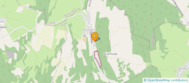 localisation de l'entreprise PARC LES CAMPAINES  ACCOLANS