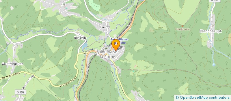 localisation de l'entreprise PARC LES NAIADES  SAINT-BLAISE-LA-ROCHE