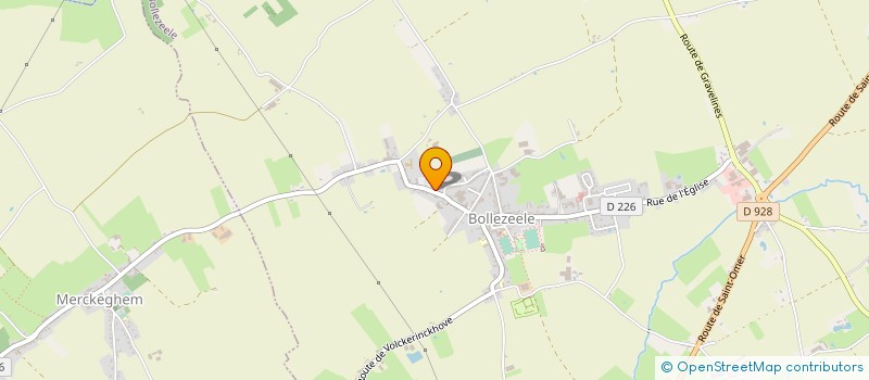 localisation de l'entreprise PARC MEDICAL DE BOLLEZEELE  BOLLEZEELE