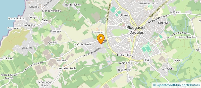 localisation de l'entreprise PARC MENIG  PLOUGASTEL-DAOULAS