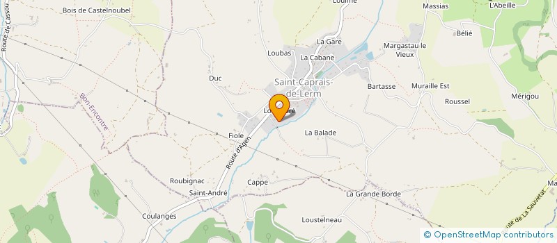 localisation de l'entreprise PARC NETT  SAINT-CAPRAIS-DE-LERM