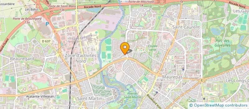 localisation de l'entreprise PARC OBERTHUR à RENNES