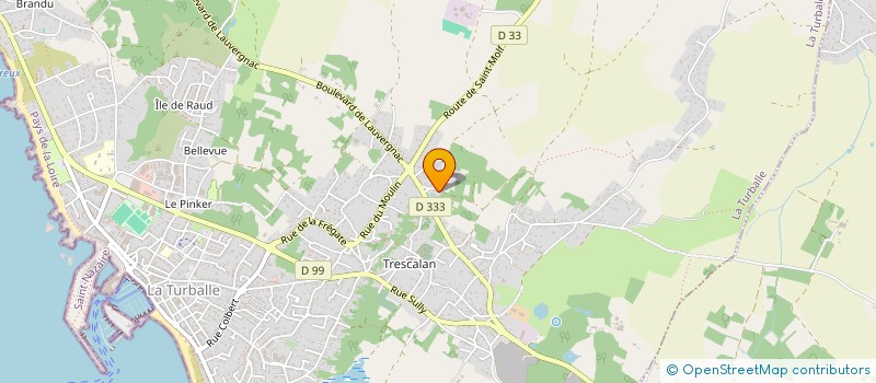 localisation de l'entreprise PARC POULFAN  LA TURBALLE