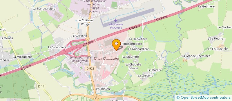 localisation de l'entreprise PARC SERVICE FINANCE à ANCENIS-SAINT-GEREON