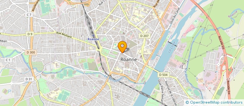localisation de l'entreprise PARC SOLAIRE DE ROANNE  ROANNE