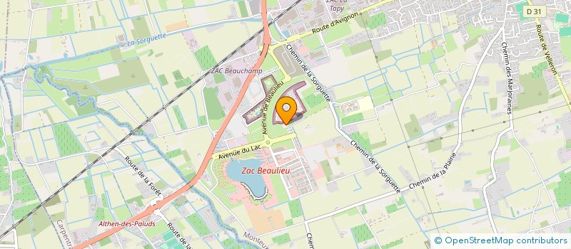 localisation de l'entreprise PARC SPIROU  MONTEUX