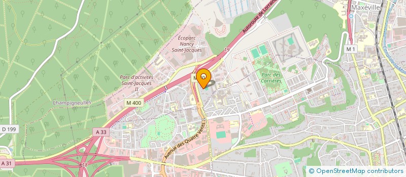 localisation de l'entreprise PARC ST JACQUES  MAXEVILLE