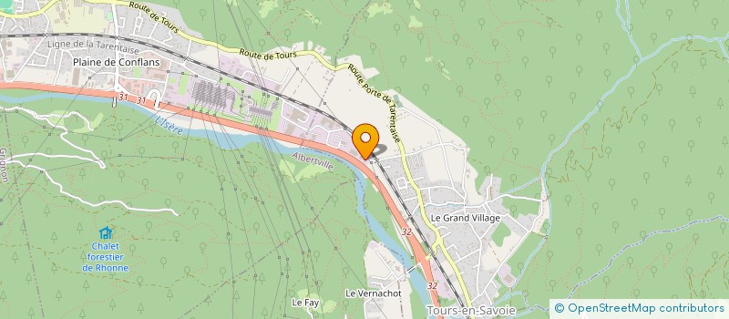 localisation de l'entreprise PARC VICTORIA  TOURS-EN-SAVOIE