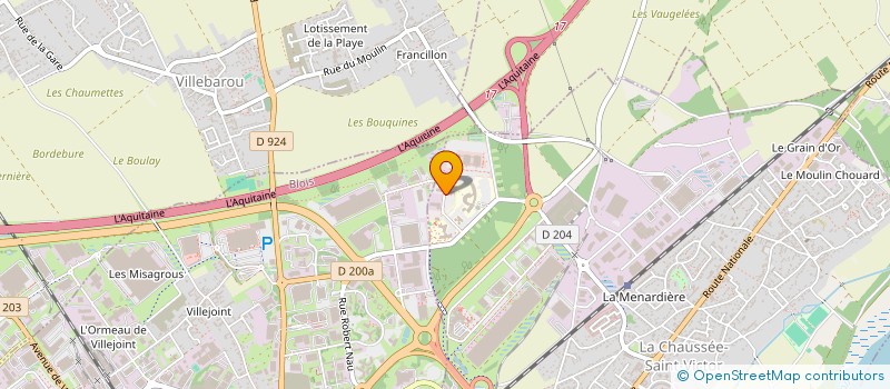localisation de l'entreprise PARCADIX à LA CHAUSSEE-SAINT-VICTOR
