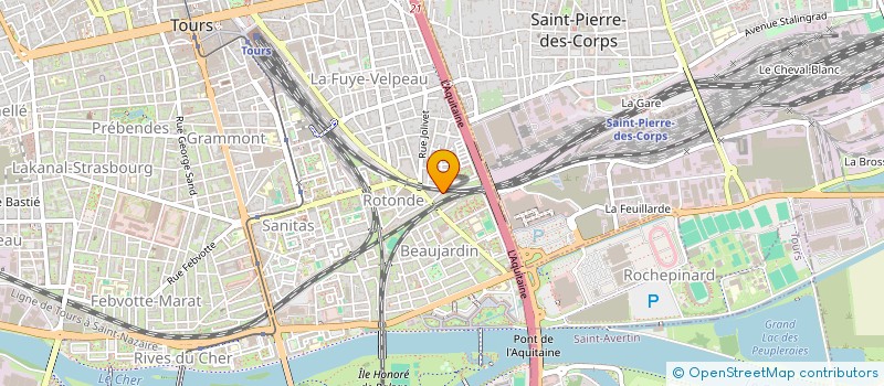localisation de l'entreprise PARCAY  TOURS