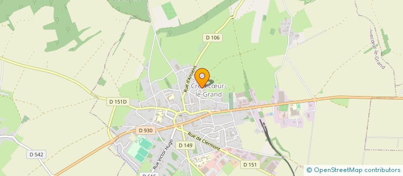 localisation de l'entreprise PARCE QUE NOUS LES AIMONS  CREVECUR-LE-GRAND