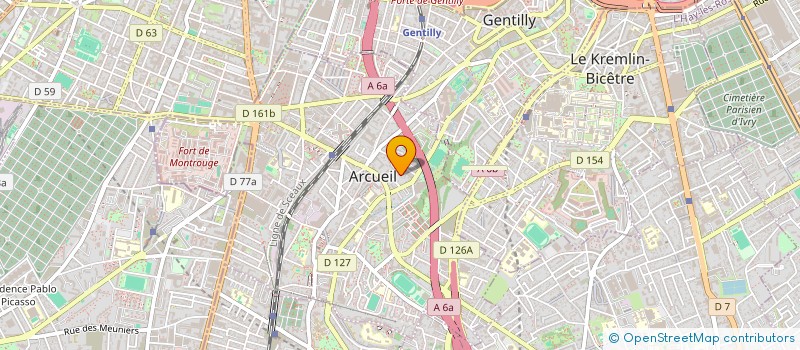 localisation de l'entreprise PARCEL TRANS à ARCUEIL