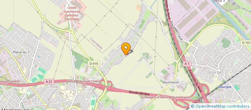 localisation de l'entreprise PARCELLE 1 à HENIN-BEAUMONT