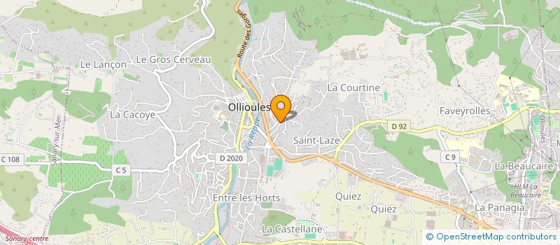 localisation de l'entreprise PARCHEMIN SECRETARIAT  CUERS