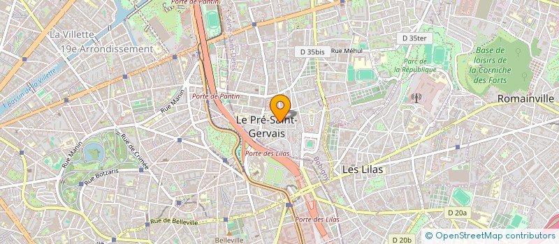 localisation de l'entreprise PARCHEMINS à LE PRE-SAINT-GERVAIS