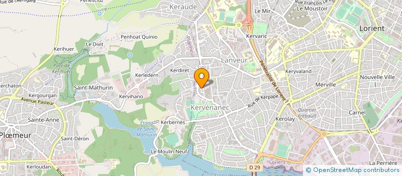 localisation de l'entreprise PARCHENN  LORIENT