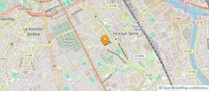 localisation de l'entreprise PARCIMMO à IVRY-SUR-SEINE