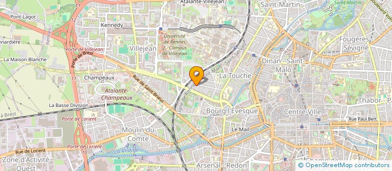 localisation de l'entreprise PARCOEUR  RENNES