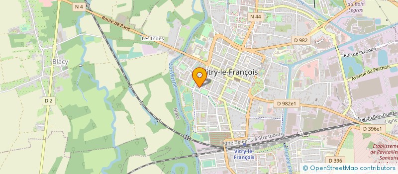 localisation de l'entreprise PARCOLLET-NOUAILLE à VITRY-LE-FRANCOIS