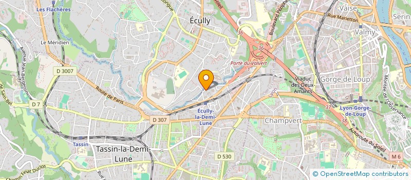 localisation de l'entreprise PARCOM  TASSIN-LA-DEMI-LUNE