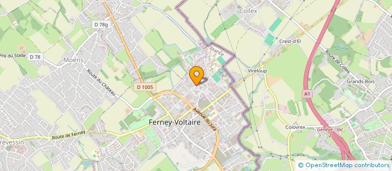 localisation de l'entreprise PARCOMBEAUTE à FERNEY-VOLTAIRE