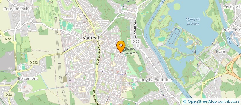 localisation de l'entreprise PARCONCEPT SARL à VAUREAL