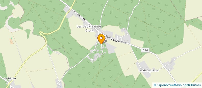 localisation de l'entreprise PARCOO  LES BAUX-SAINTE-CROIX