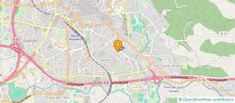 localisation de l'entreprise PARCOREM à AIX-EN-PROVENCE