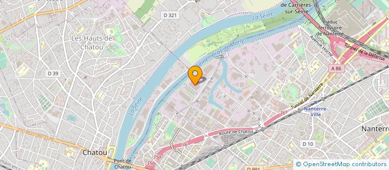 localisation de l'entreprise PARCOURS  NANTERRE