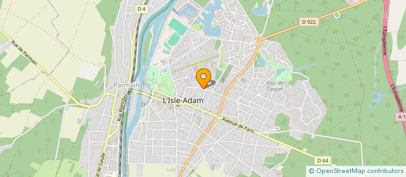 localisation de l'entreprise PARCOURS à L'ISLE-ADAM