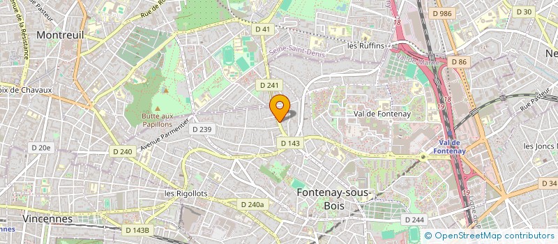 localisation de l'entreprise PARCOURS & AVENIR à FONTENAY-SOUS-BOIS