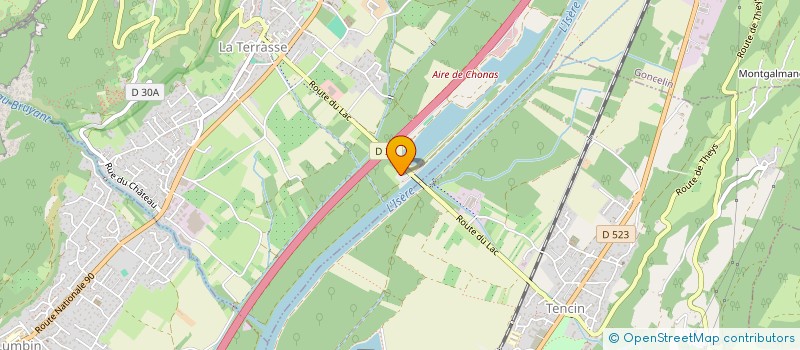 localisation de l'entreprise PARCOURS AVENTURE DE SAINT NIZIER  LA TERRASSE