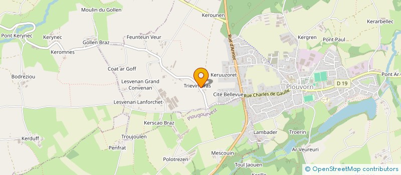 localisation de l'entreprise PARCOURS INTERIEURS AMENAGEMENTS  MESPAUL