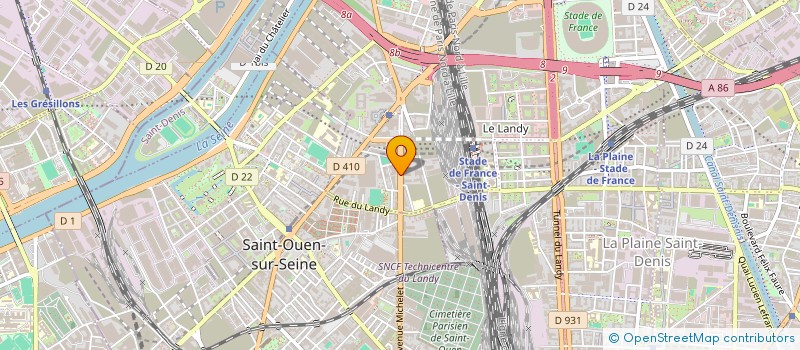 localisation de l'entreprise PARCOURS LE MONDE IDF à SAINT-DENIS