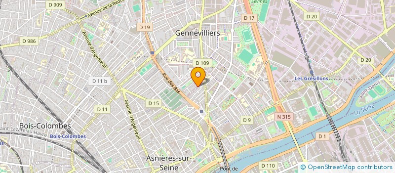 localisation de l'entreprise PARCOURS POETIQUES à GENNEVILLIERS