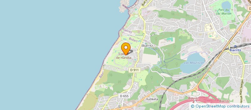 localisation de l'entreprise PARCOURS SENSATIONS  BIDART