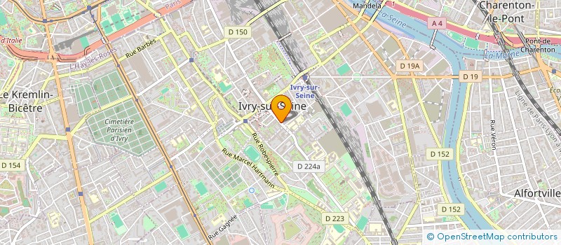 localisation de l'entreprise PARCOURS VOYAGES à IVRY-SUR-SEINE