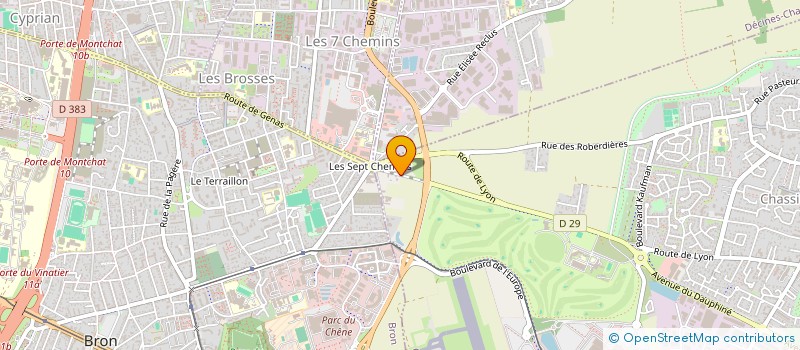 localisation de l'entreprise PARCS  CHASSIEU