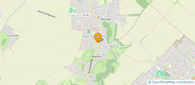 localisation de l'entreprise PARCS  BIEVILLE-BEUVILLE